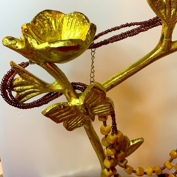 🍄Vintage stones and glass seed beads necklace - Picture 7 of 10